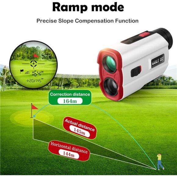 Golf Rangefinder 1000Yards Laser Range Finder with Slope, USB Rechargeable Laser - Picture 4 of 7